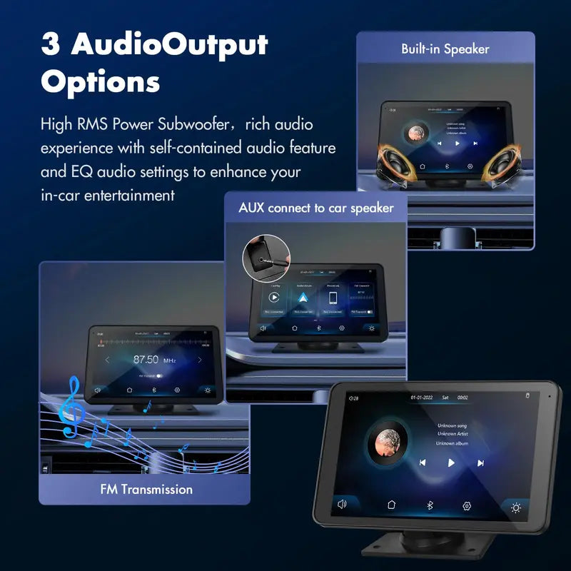 2025 VisionDrive™ Portable CarPlay & Android Auto Screen