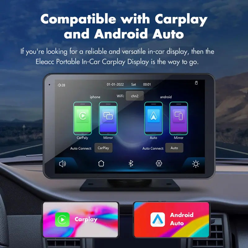2025 VisionDrive™ Portable CarPlay & Android Auto Screen