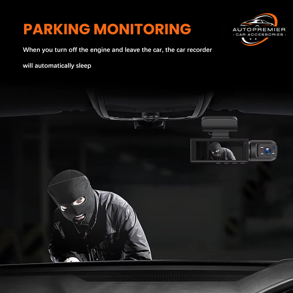 ATP® VisionPro DualCam Full HD, Night Vision, 180°Wide Angle, DVR, 24H Parking Mode