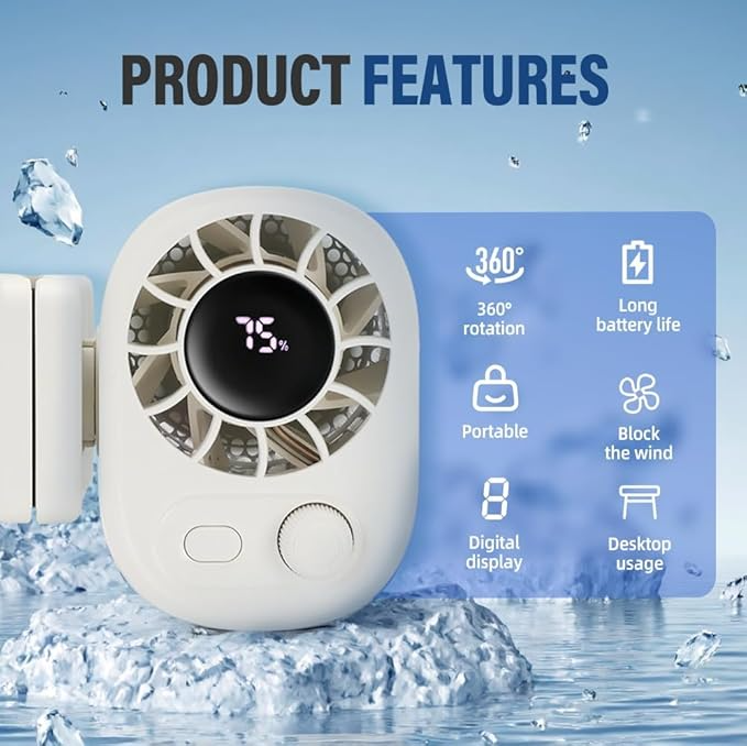 BreezeClip™ 360° Car Clip-On Fan