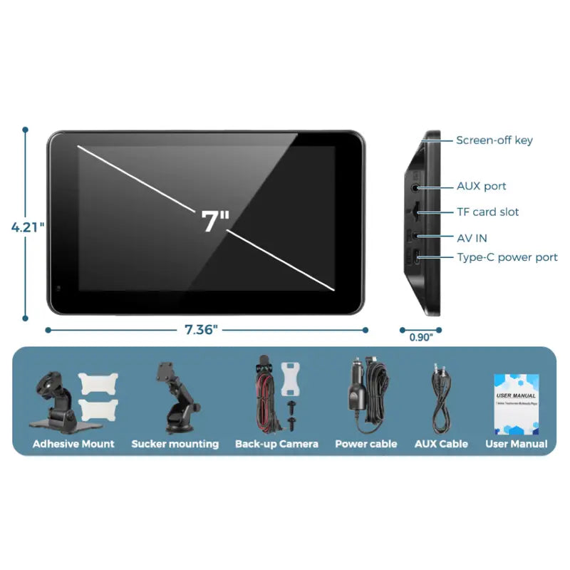 2025 VisionDrive™ Portable CarPlay & Android Auto Screen
