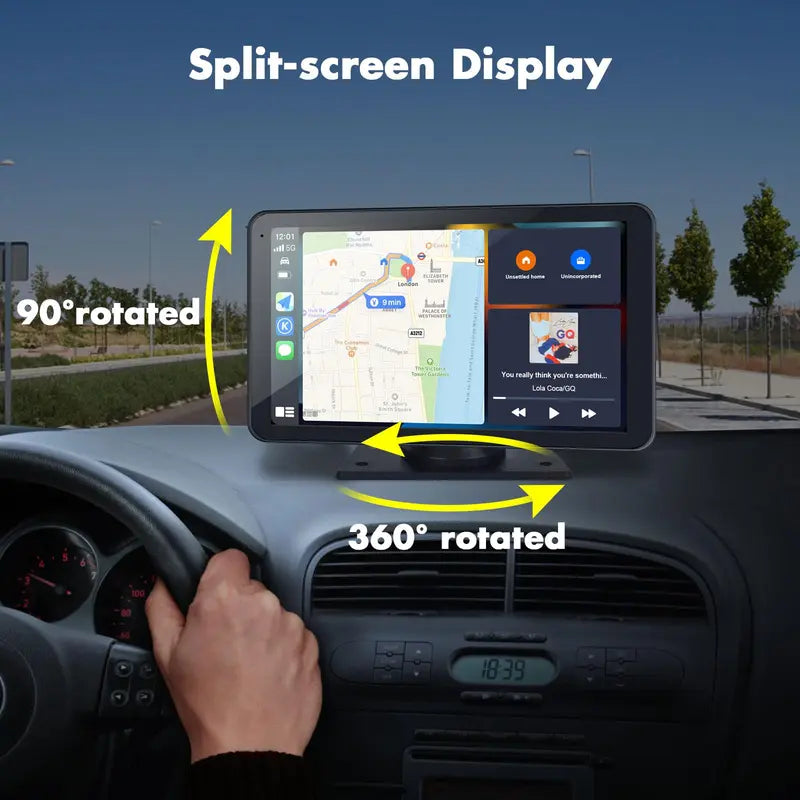 2025 VisionDrive™ Portable CarPlay & Android Auto Screen