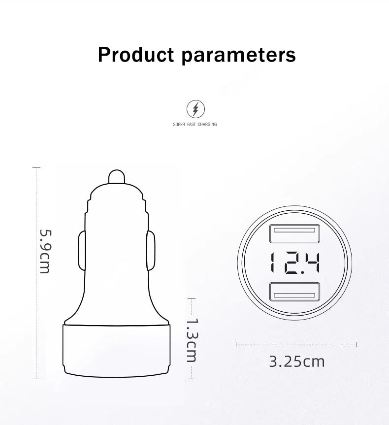 ATP® 66W Cigarette Lighter Car Charger