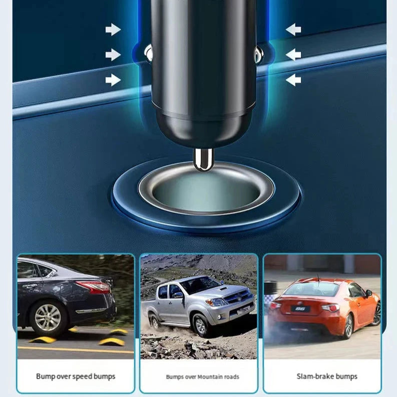 Chargeur de voiture rapide ATP® 66 W avec mini anneau de traction