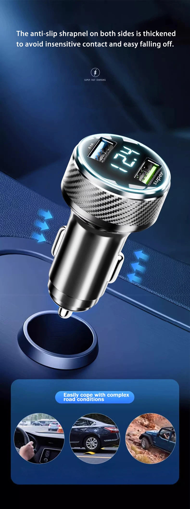 ATP® 66W Cigarette Lighter Car Charger