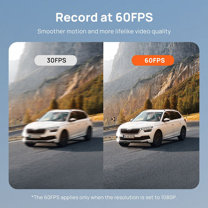 ATP® Dual Dashcam Full HD, Night Vision, 180°Wide Angle, DVR, 24H Parking Mode