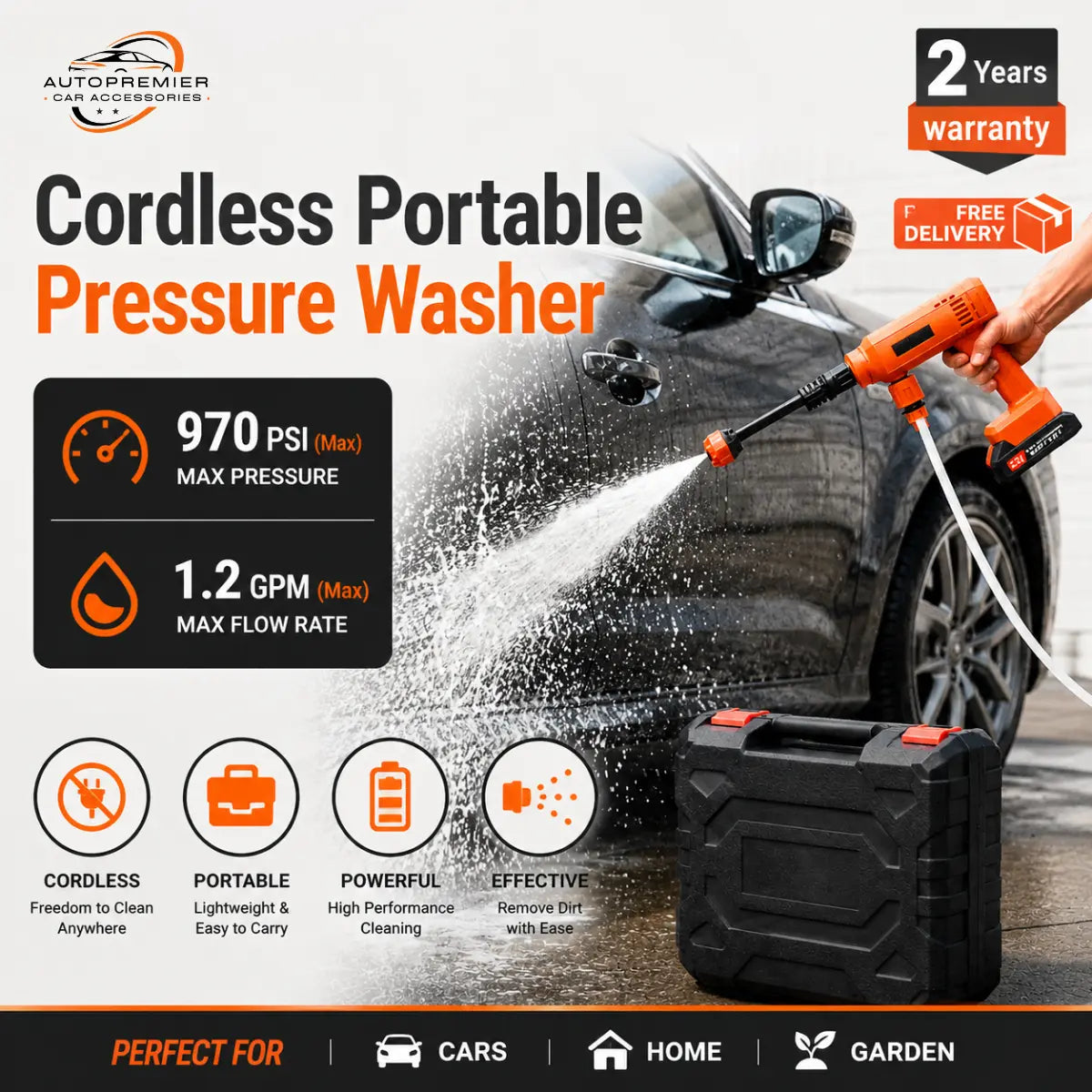 AquaBlast PRO™ Cordless Pressure Washer