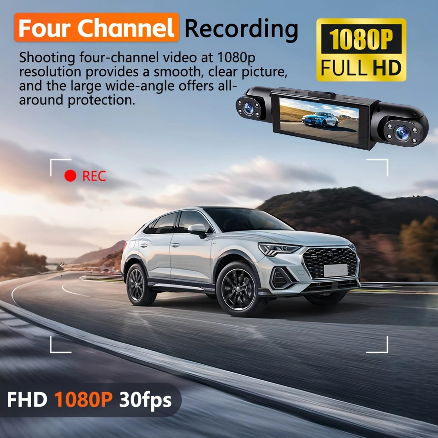 4 Channel Dash Cam - G-Sensor Feature