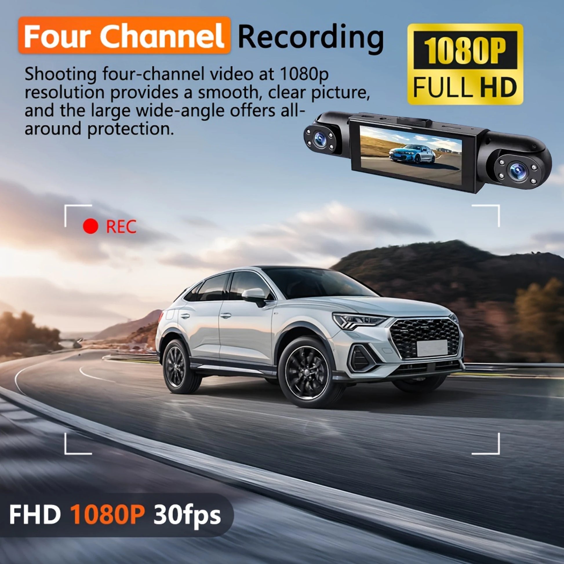 4 Channel Dash Cam - G-Sensor Feature