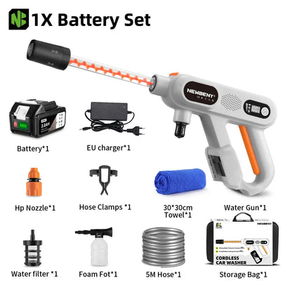 NEWBENY 220Bar Brushless High Pressure Power Car Washer Gun 3 Gears
