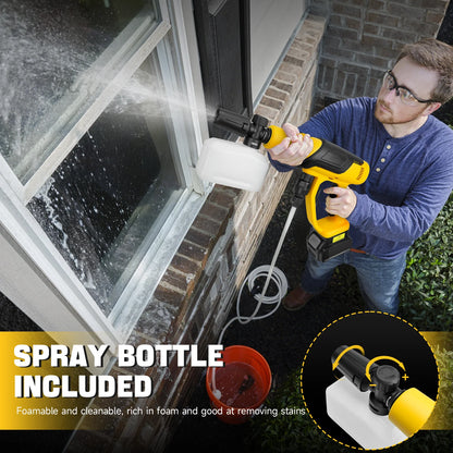 ATP Cordless Pressure Washer 380W Brushless Portable High-Pressure Car Washer Gun 653PSI 3-Speed for Dewalt 20V Battery (No Battery)