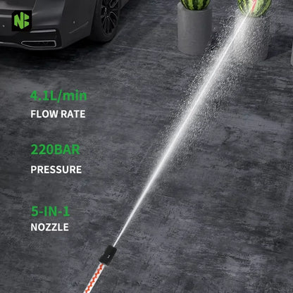 NEWBENY 220Bar Brushless High Pressure Power Car Washer Gun 3 Gears