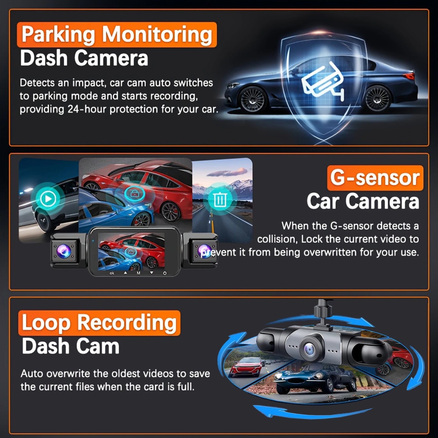 4 Channel Dash Cam - Specifications